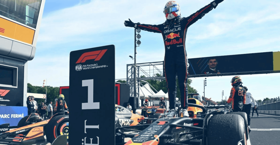 雷诺车队险胜阿斯顿马丁，维斯塔潘带队取胜